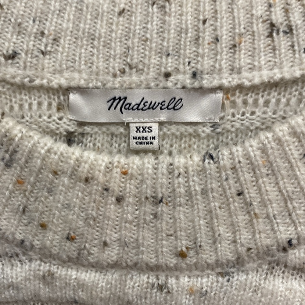 Madewell Donegal Elsmere Wool Blend
Ribbed Knit Pullover Sweater, XXS - Picture 4 of 8
